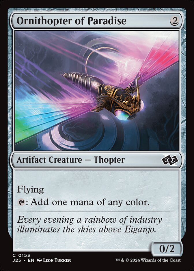 Ornitóptero do Paraíso / Ornithopter of Paradise - Magic: The Gathering - MoxLand