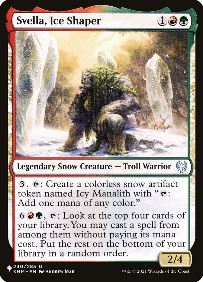 Svella, Moldadora de Gelo / Svella, Ice Shaper - Magic: The Gathering - MoxLand