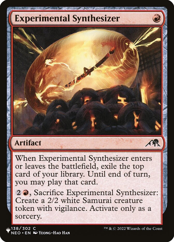 Sintetizador Experimental / Experimental Synthesizer - Magic: The Gathering - MoxLand