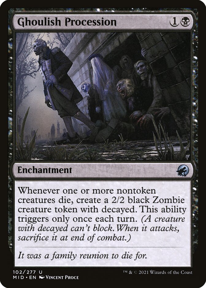 Procissão de Carniçais / Ghoulish Procession - Magic: The Gathering - MoxLand