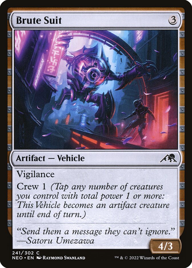 Traje Bruto / Brute Suit - Magic: The Gathering - MoxLand