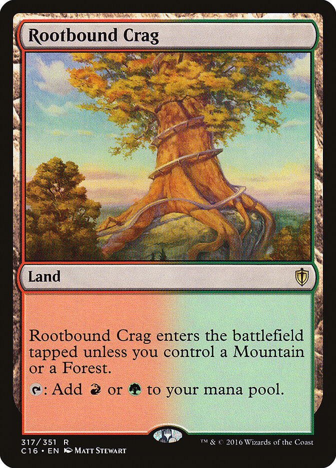 Penhasco do Raizame / Rootbound Crag - Magic: The Gathering - MoxLand