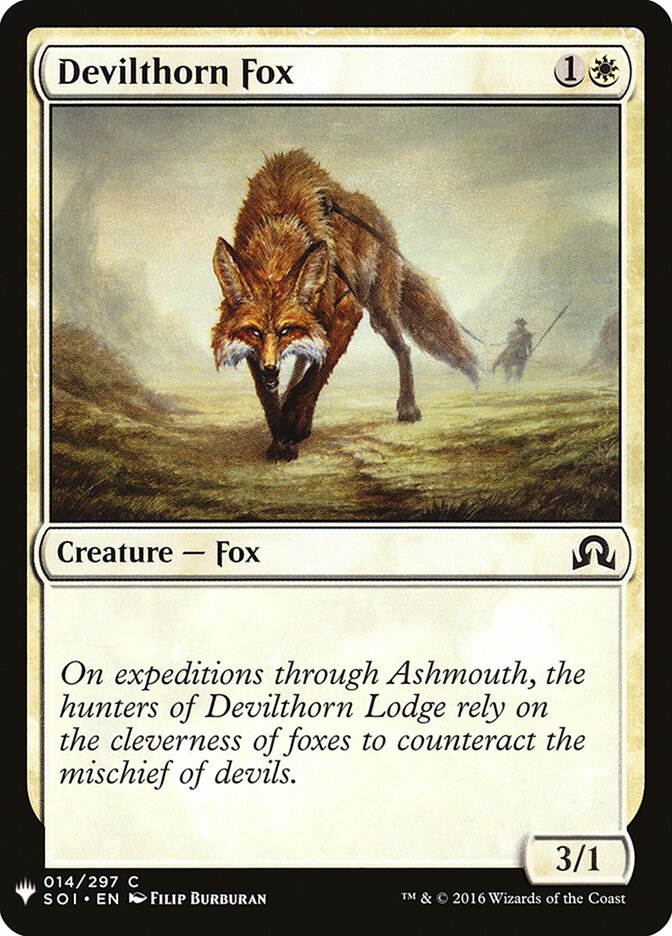 Raposa de Espinho do Diabo / Devilthorn Fox - Magic: The Gathering - MoxLand