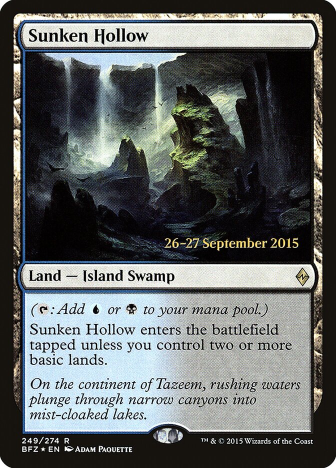 Vale Afundado / Sunken Hollow - Magic: The Gathering - MoxLand