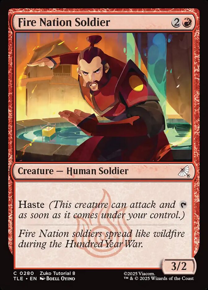 Soldado da Nação do Fogo / Fire Nation Soldier - Magic: The Gathering - MoxLand