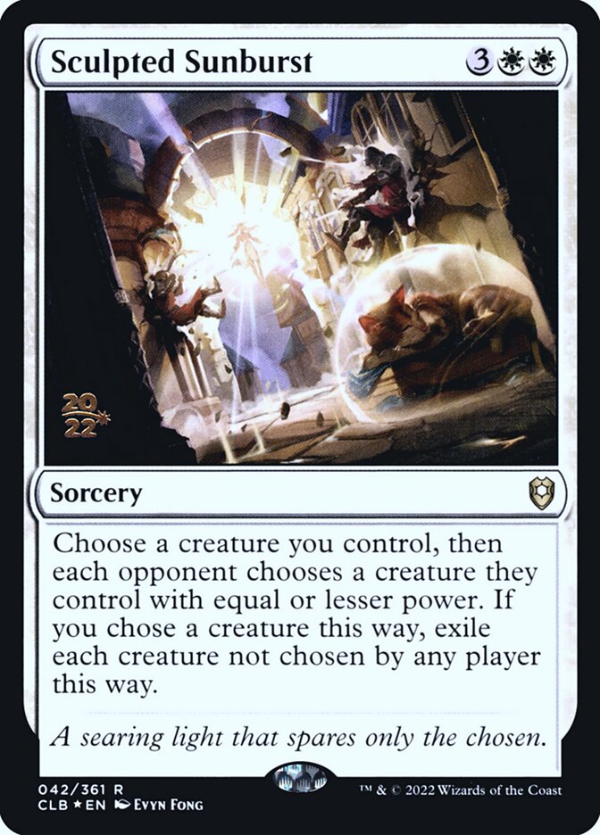 Explosão Solar Esculpida / Sculpted Sunburst - Magic: The Gathering - MoxLand