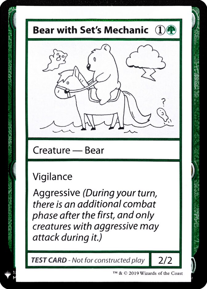 Bear with Set's Mechanic - Magic: The Gathering - MoxLand