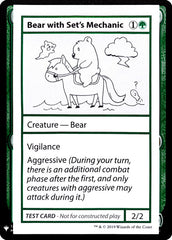 Bear with Set's Mechanic - Magic: The Gathering - MoxLand