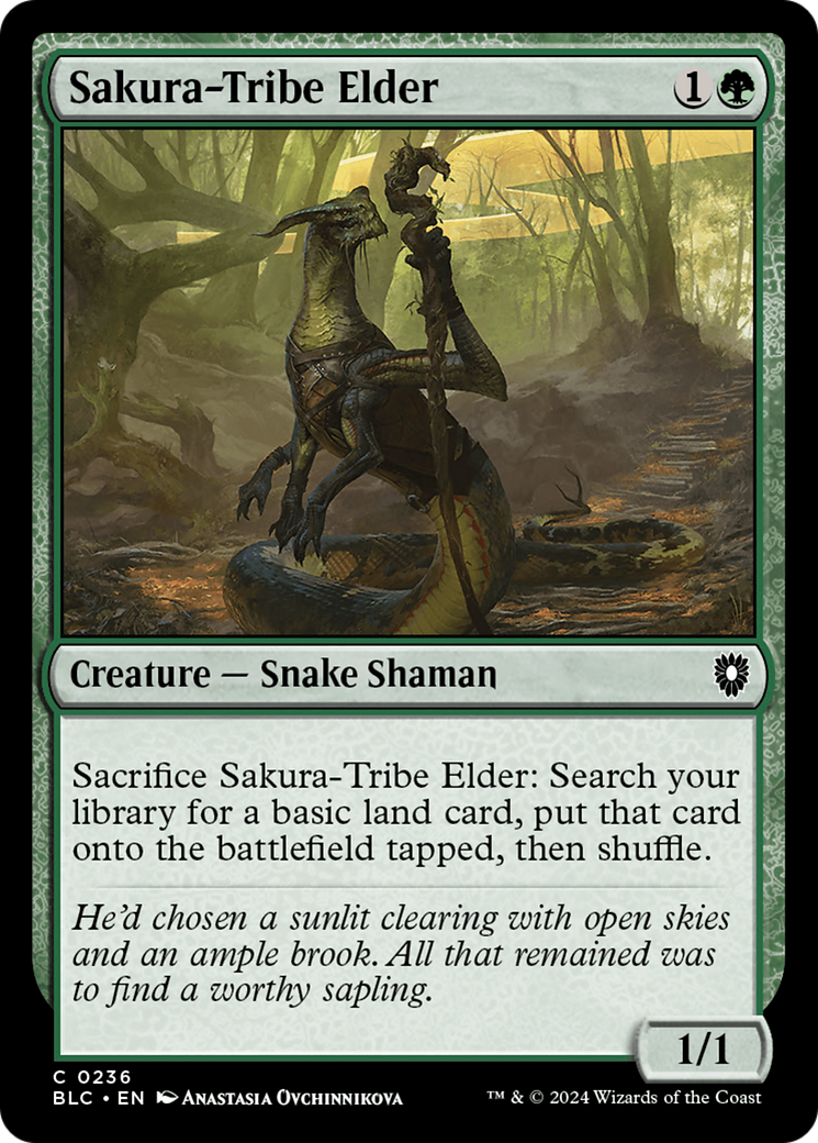 Ancião da Tribo Sakura / Sakura-Tribe Elder - Magic: The Gathering - MoxLand