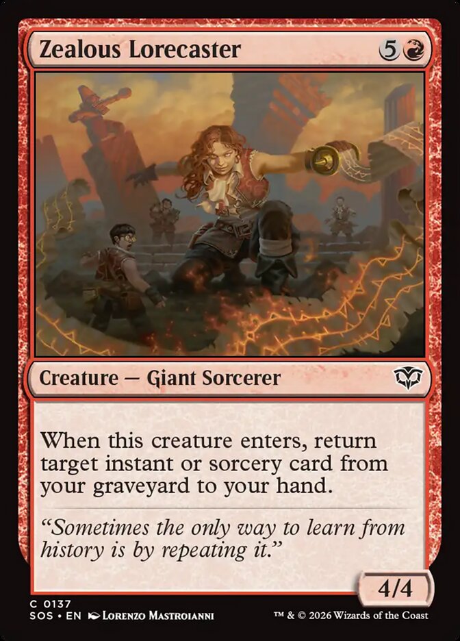Zealous Lorecaster - Magic: The Gathering - MoxLand