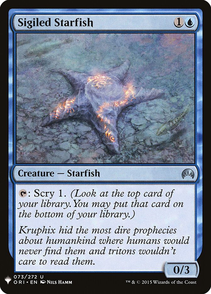 Estrela-do-mar Rúnica / Sigiled Starfish - Magic: The Gathering - MoxLand