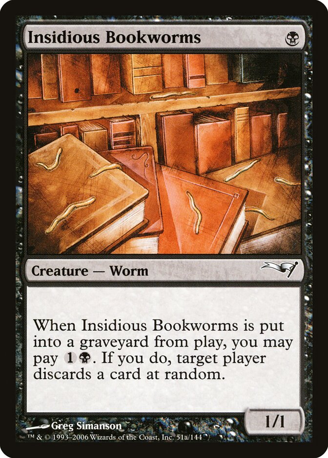 Traças de Livro Insidiosas / Insidious Bookworms - Magic: The Gathering - MoxLand