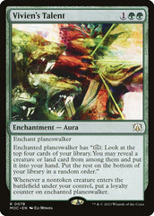 Talento de Vivien / Vivien's Talent - Magic: The Gathering - MoxLand