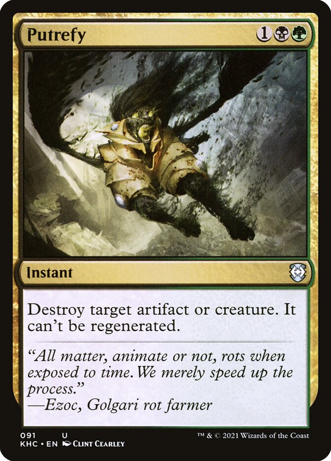 Putrificar / Putrefy - Magic: The Gathering - MoxLand