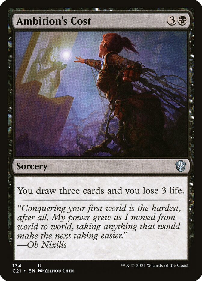Custo da Ambição / Ambition's Cost - Magic: The Gathering - MoxLand