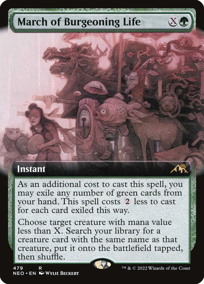 Marcha da Vida Florescente / March of Burgeoning Life - Magic: The Gathering - MoxLand