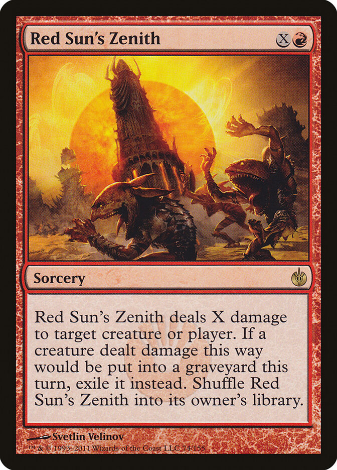 Zênite do Sol Vermelho / Red Sun's Zenith - Magic: The Gathering - MoxLand