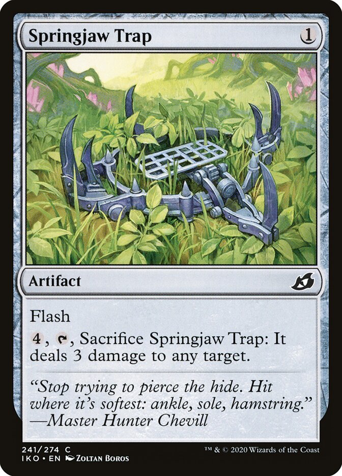 Armadilha Molandíbula / Springjaw Trap - Magic: The Gathering - MoxLand