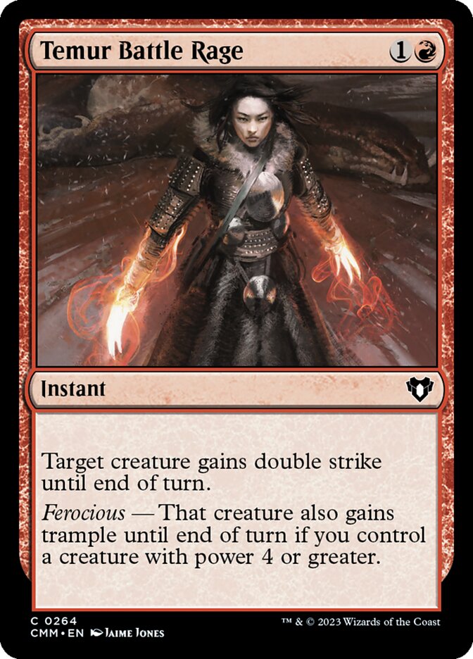 Fúria de Batalha Temur / Temur Battle Rage - Magic: The Gathering - MoxLand