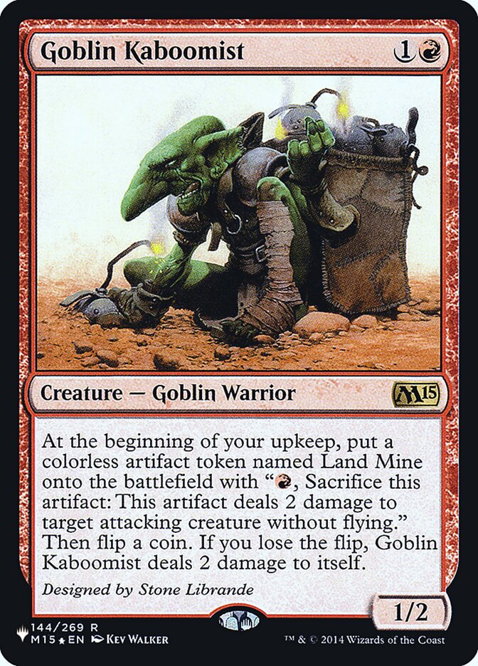 Goblin Cabumista / Goblin Kaboomist - Magic: The Gathering - MoxLand
