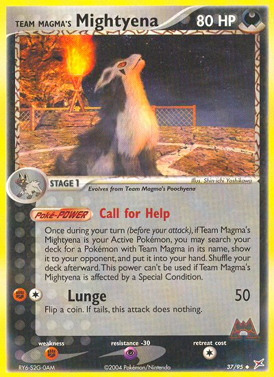 Mightyena da Equipe Magma / Team Magma's Mightyena - MoxLand - MoxLand