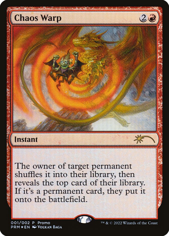 Distorção Caótica / Chaos Warp - Magic: The Gathering - MoxLand