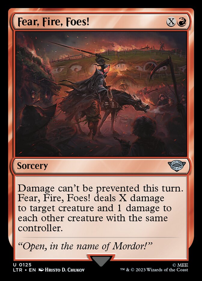 Medo! Fogo! Inimigos! / Fear, Fire, Foes! - Magic: The Gathering - MoxLand