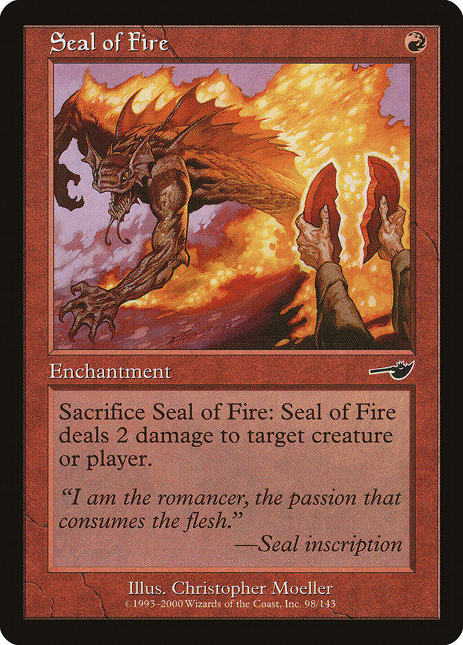 Selo do Fogo / Seal of Fire - Magic: The Gathering - MoxLand