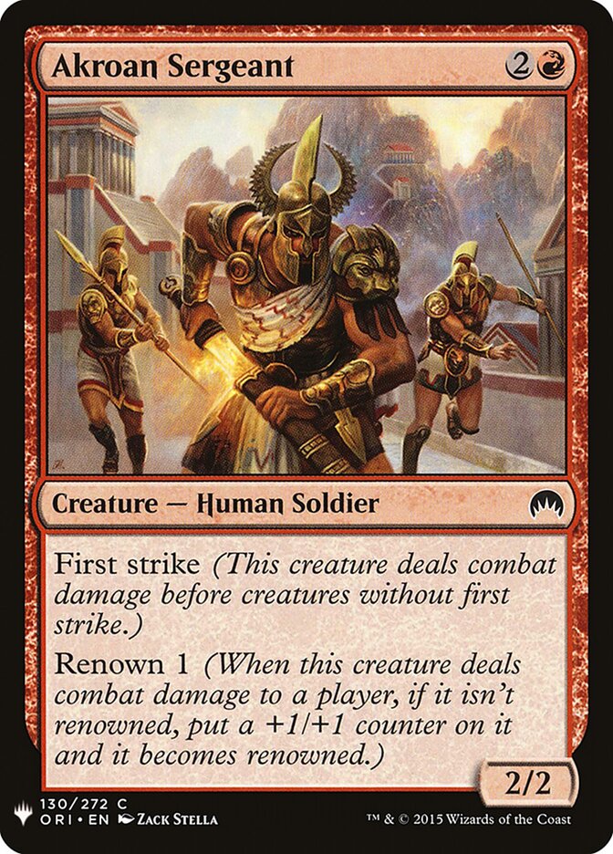 Sargento Acrosano / Akroan Sergeant - Magic: The Gathering - MoxLand