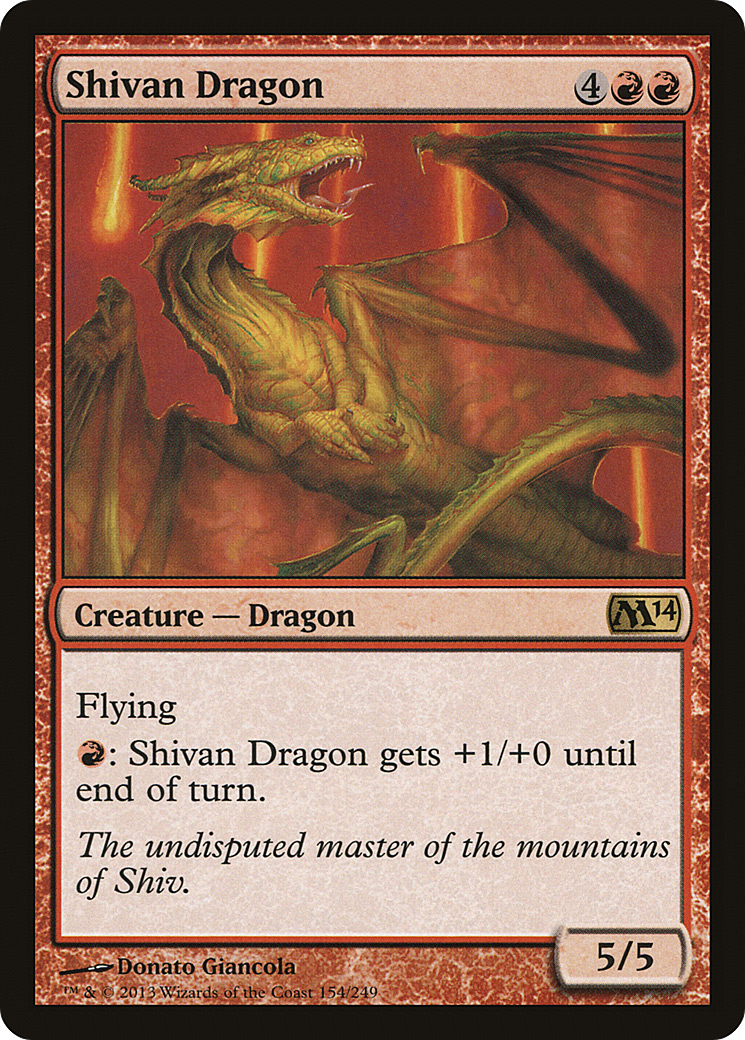Dragão de Shiva / Shivan Dragon - Magic: The Gathering - MoxLand