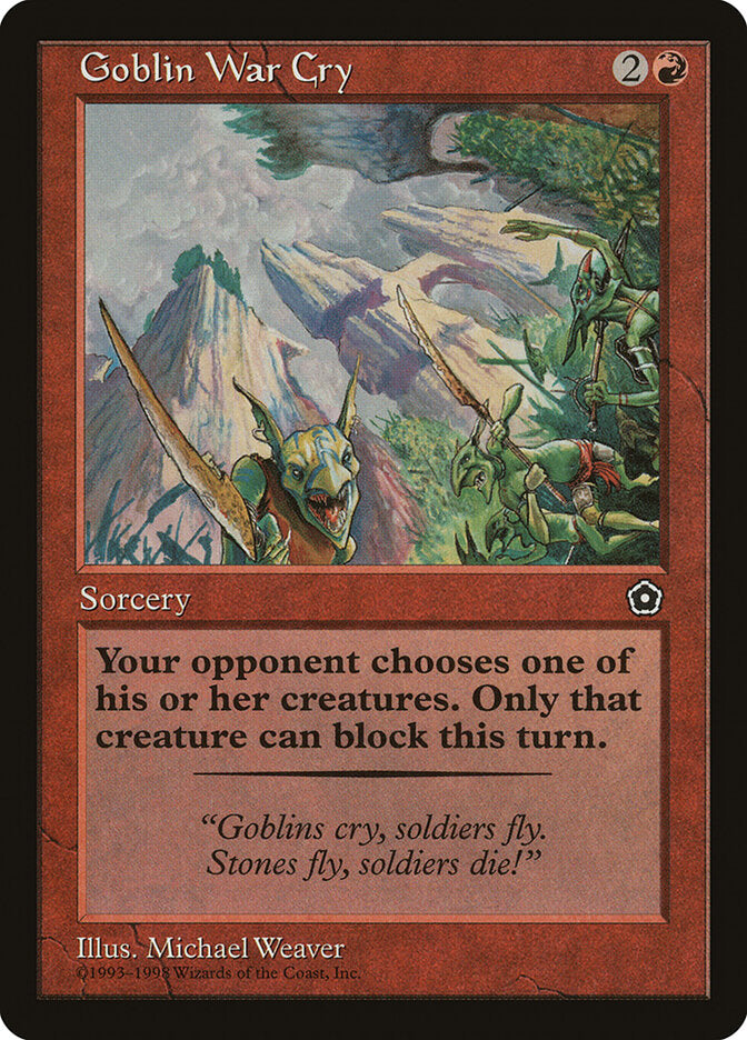 Goblin War Cry - Magic: The Gathering - MoxLand