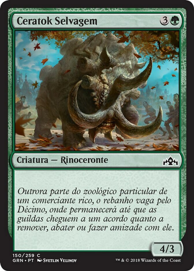 Ceratok Selvagem / Wild Ceratok - Magic: The Gathering - MoxLand