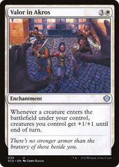 Bravura em Ácros / Valor in Akros - Magic: The Gathering - MoxLand