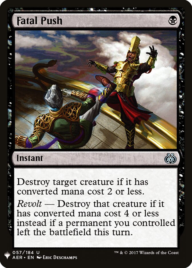 Empurrão Fatal / Fatal Push - Magic: The Gathering - MoxLand