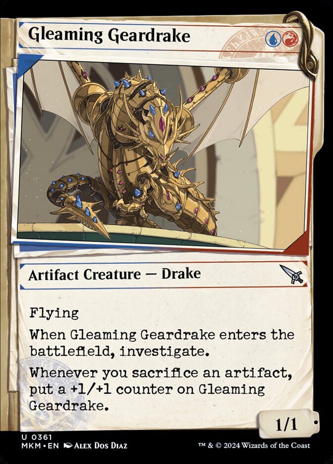 Mecanodrago Reluzente / Gleaming Geardrake - Magic: The Gathering - MoxLand