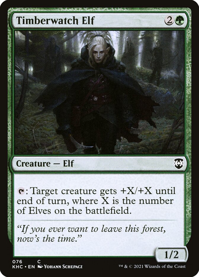 Elfo Vigia dos Pinheiros / Timberwatch Elf - Magic: The Gathering - MoxLand