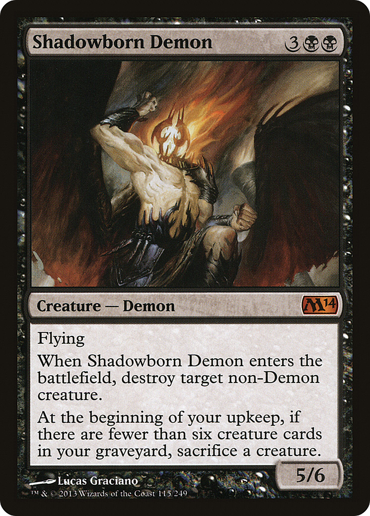Demônio das Sombras / Shadowborn Demon - Magic: The Gathering - MoxLand