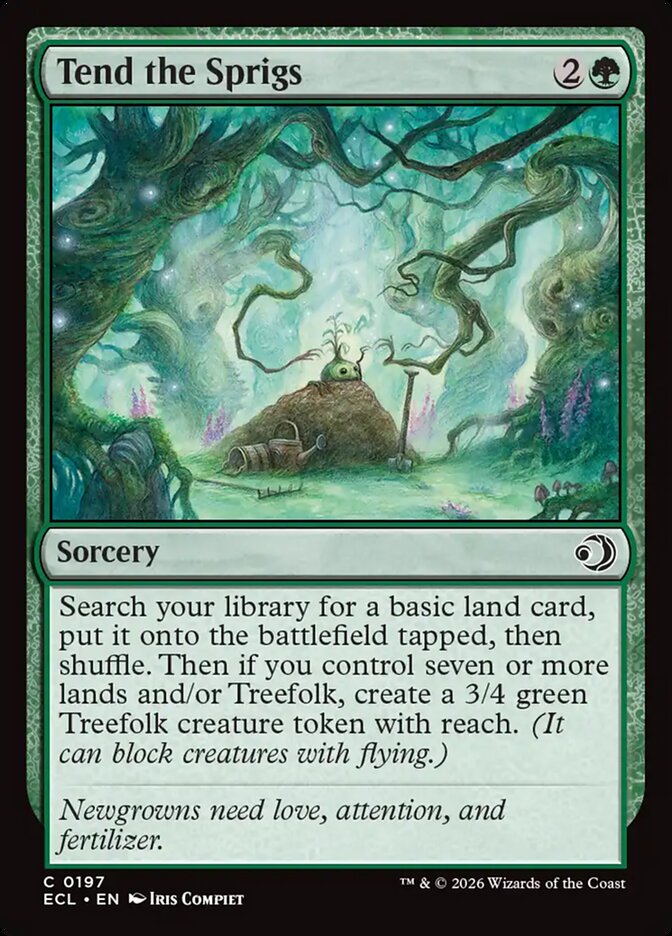 Cuidar dos Sprigs / Tend the Sprigs - Magic: The Gathering - MoxLand