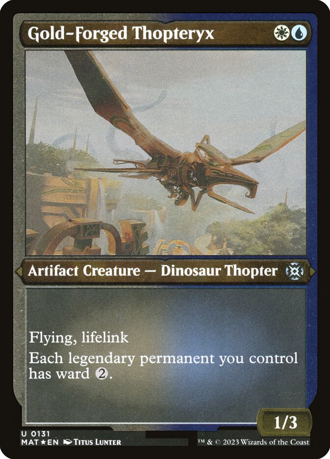 Topterix Forjado em Ouro / Gold-Forged Thopteryx - Magic: The Gathering - MoxLand