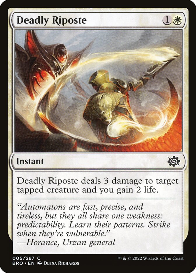 Contragolpe Mortal / Deadly Riposte - Magic: The Gathering - MoxLand