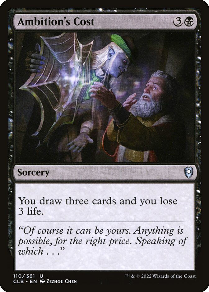 Custo da Ambição / Ambition's Cost - Magic: The Gathering - MoxLand