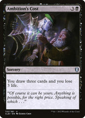 Custo da Ambição / Ambition's Cost - Magic: The Gathering - MoxLand