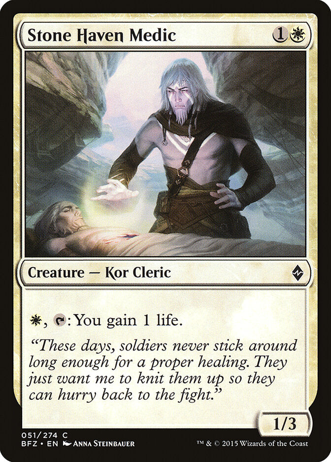 Médico do Refúgio de Pedra / Stone Haven Medic - Magic: The Gathering - MoxLand