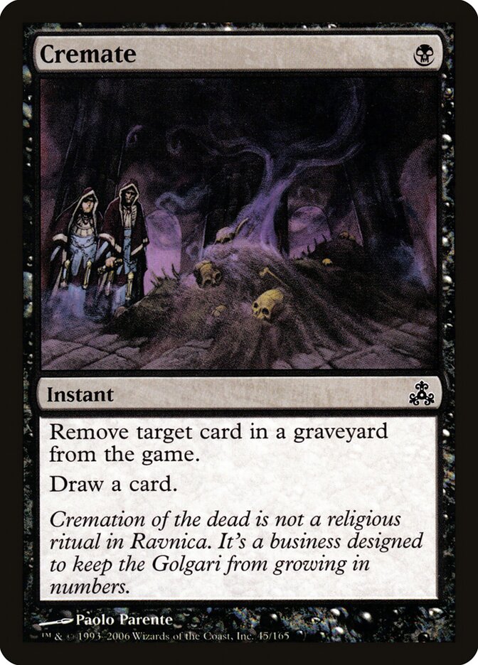 Cremar / Cremate - Magic: The Gathering - MoxLand