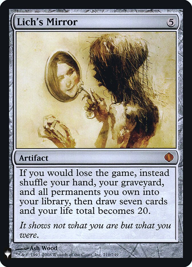 Espelho do Lich / Lich's Mirror - Magic: The Gathering - MoxLand