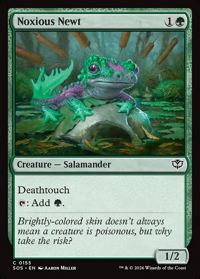 Noxious Newt - Magic: The Gathering - MoxLand