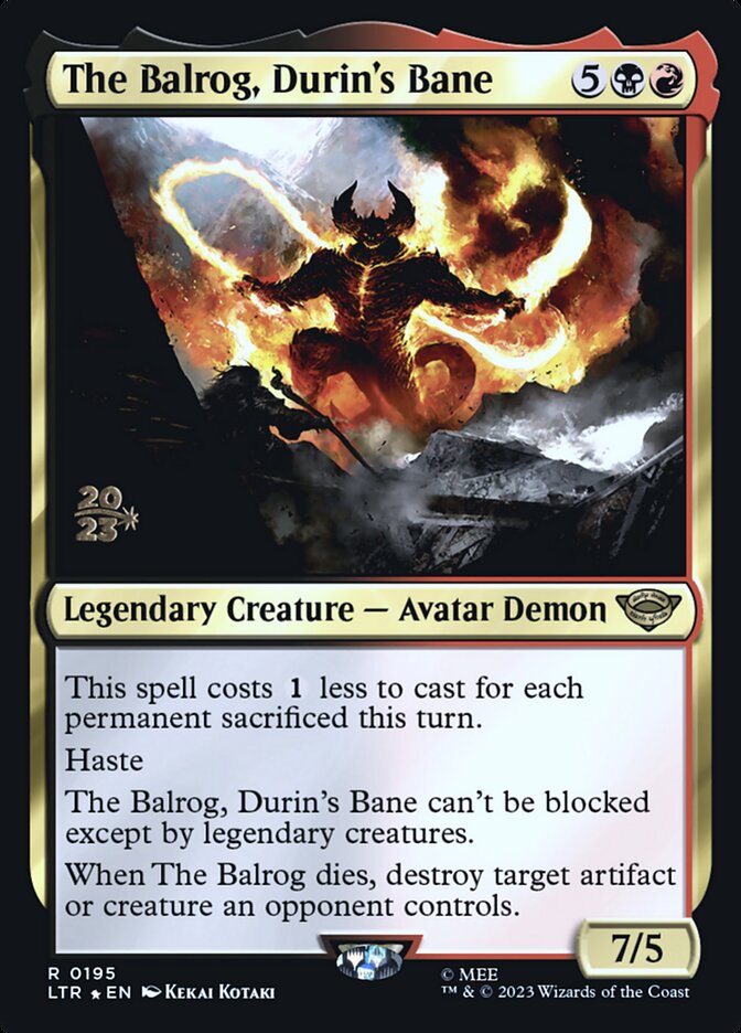 O Balrog, Ruína de Durin / The Balrog, Durin's Bane - Magic: The Gathering - MoxLand