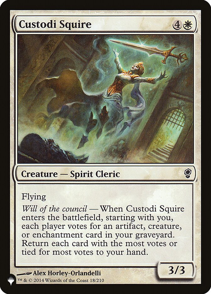 Custodi Escudeira / Custodi Squire - Magic: The Gathering - MoxLand