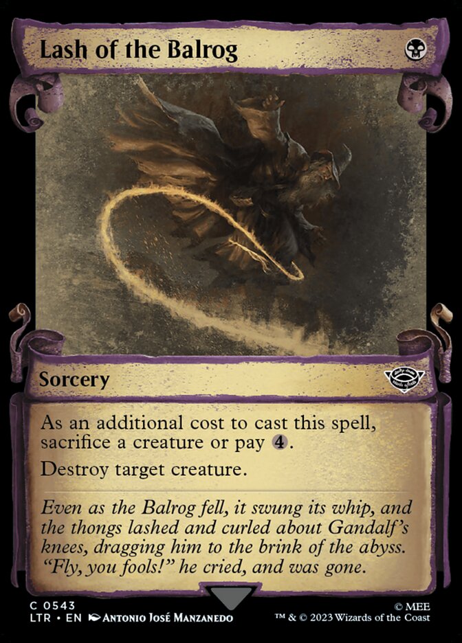 Açoite do Balrog / Lash of the Balrog - Magic: The Gathering - MoxLand