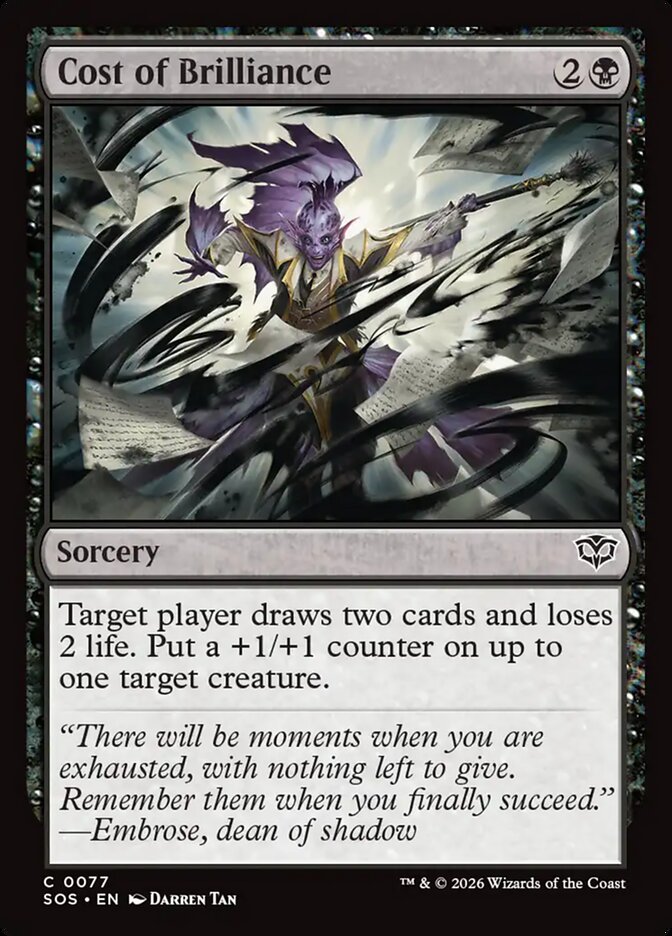 Cost of Brilliance - Magic: The Gathering - MoxLand